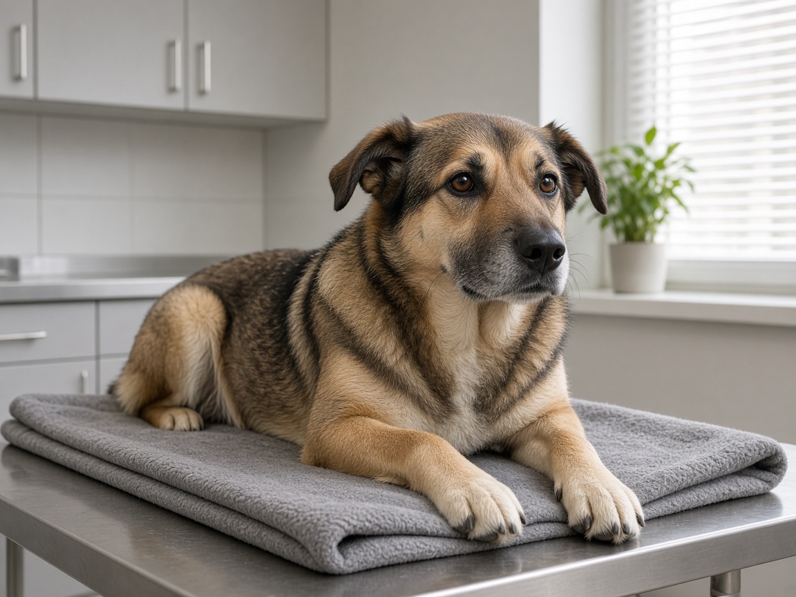 Perro en recuperación